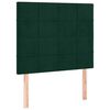 vidaXL Sommier &agrave; lattes de lit avec matelas Vert fonc&eacute; 90x200 cm