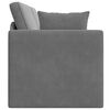 vidaXL Canap&eacute;-lit au sol 200cm Gris fonc&eacute; Velours