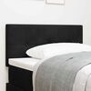 vidaXL T&ecirc;te de lit LED avec des lumi&egrave;res &agrave; LED Noir 80 cm Polyester