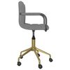 vidaXL Chaises pivotantes &agrave; manger lot de 4 gris clair velours
