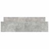 vidaXL Cadre de lit sans matelas gris b&eacute;ton 200x200 cm