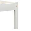 vidaXL Cadre de lit sans matelas blanc bois de pin massif 140x200 cm