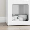 vidaXL Buffet Blanc brillant 59 x 35 x 80,5 cm Bois d'ing&eacute;nierie