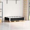 vidaXL Collier de palette noir 120x80 cm bois de pin solide