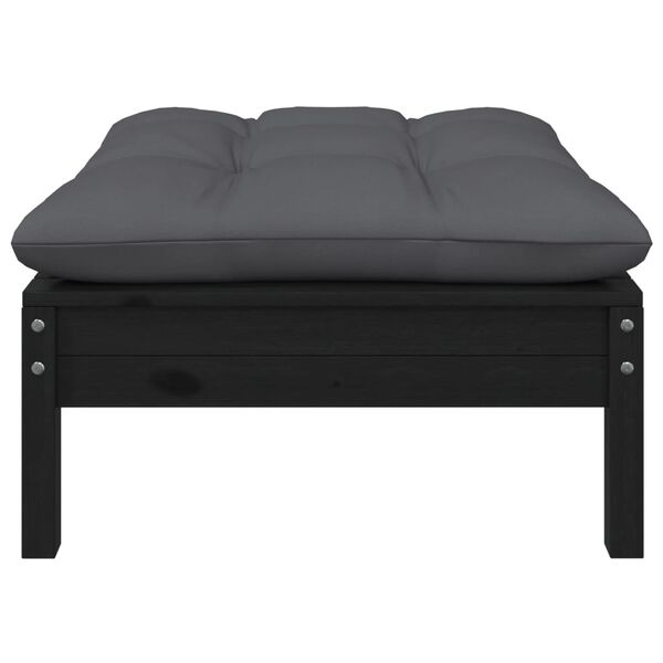 vidaXL Salon de jardin 7 pcs avec coussins bois de pin massif
