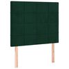 vidaXL Sommier &agrave; lattes de lit avec matelas Vert fonc&eacute; 90x190 cm