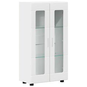 vidaXL Buffet FLORIN 55,5 x 29 x 100 cm Blanc Bois d'ing&eacute;nierie
