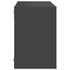 vidaXL &Eacute;tag&egrave;res cube murales 4 pcs Gris 22x15x22 cm