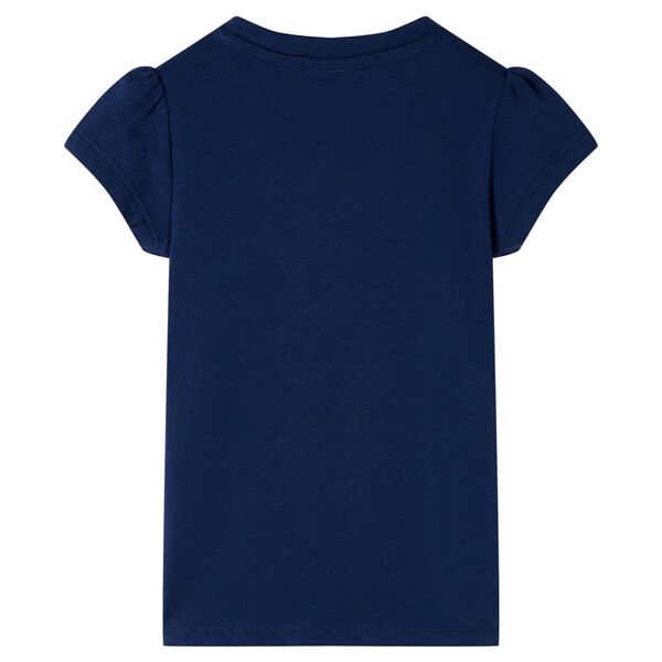 T-shirt pour enfants bleu marine 128
