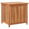 vidaXL Boîte de rangement de jardin 60x50x58 cm Bois de teck solide