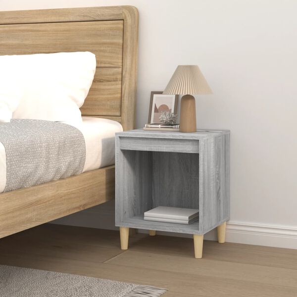 vidaXL Table de chevet Sonoma gris 40x35x50 cm