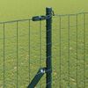 vidaXL Cl&ocirc;ture avec poteau Vert 1,5 x 10 m Acier