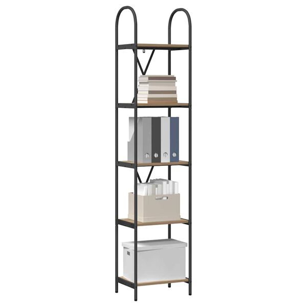 vidaXL &Eacute;tag&egrave;re Ch&ecirc;ne artisanal 40 x 30 x 183 cm Bois d'ing&eacute;nierie