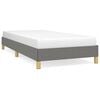vidaXL Cadre de lit sans matelas gris fonc&eacute; 90x190 cm tissu