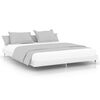 vidaXL Cadre de lit sans matelas blanc brillant 180x200 cm