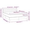 vidaXL Sommier &agrave; lattes de lit avec matelas Bleu 140x200 cm Tissu