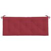 vidaXL Coussins de banc de jardin lot de 2 rouge bordeaux tissu Oxford