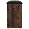 vidaXL Banc à chaussures chêne fumé 102x32x50 cm bois d'ingénierie