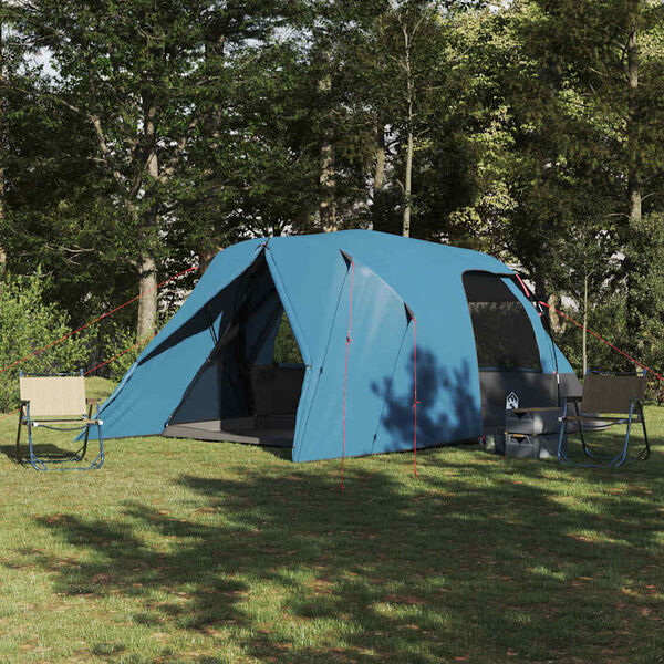 vidaXL Tente D&ocirc;me avec toit avec stockage Bleu 500 x 314 x 206 cm