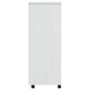 vidaXL Armoire roulante avec tiroirs MOSS blanc bois de pin solide