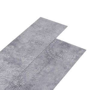 vidaXL Planches de sol 18 pcs Gris 5,26 m&sup2; PVC