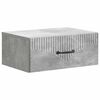 vidaXL Cabinet de chevet mural Gris b&eacute;ton 49 x 34,5 x 20 cm