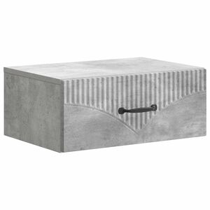 vidaXL Cabinet de chevet mural Gris b&eacute;ton 49 x 34,5 x 20 cm