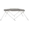 vidaXL Toit bimini &agrave; 4 arceaux parois lat&eacute;rales 243x(185-198)x137 cm