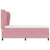vidaXL Lit &agrave; ressorts avec matelas Rose 190 x 140 cm Polyester