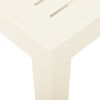 vidaXL Table de jardin Blanc 79x65x72 cm Plastique
