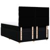 vidaXL Sommier &agrave; lattes de lit avec matelas Noir 160x200 cm Tissu
