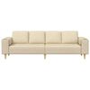 vidaXL Canap&eacute; de salon Cr&egrave;me 250 x 77 x 76 cm Polyester