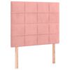 vidaXL Sommier &agrave; lattes de lit et matelas Rose 80x200 cm Velours