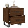 vidaXL Tables de chevet 2 pcs ch&ecirc;ne marron 40x35x47,5 cm