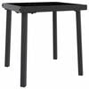 vidaXL Transat 3 pcs Noir 197 x 70 x 82 cm polyrotin
