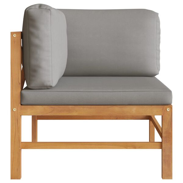 vidaXL Banc de jardin &agrave; 2 places avec coussins gris fonc&eacute;