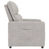 vidaXL Fauteuil inclinable Gris clair Tissu microfibre