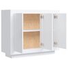 vidaXL Buffet blanc 92x35x75 cm bois d’ingénierie