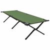 vidaXL Lit de camping pliant Vert 210 x 80 x 46 cm Tissu Oxford