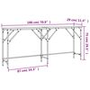 vidaXL Table console ch&ecirc;ne sonoma 180x29x75 cm bois d'ing&eacute;nierie