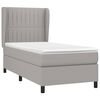 vidaXL Sommier &agrave; lattes de lit avec matelas Gris clair 100x200cm Tissu