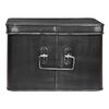 LABEL51 Bo&icirc;te de rangement Media 35x27x18 cm XL Noir antique