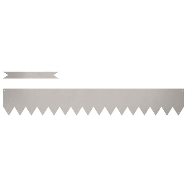 vidaXL Bordure de Pelouse 30 pcs Marron 100 x 0.05 x 20 cm