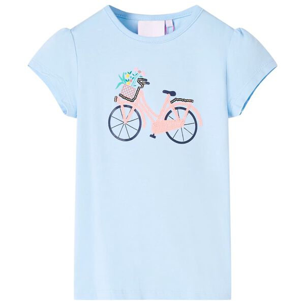 T-shirt pour enfants bleu clair 128