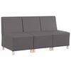 vidaXL Unit&eacute; de Sofa Modulaire Sans Accoudoirs 3 pcs Gris