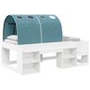 vidaXL Lit avec Tunnel 4 pcs Blanc et bleu clair Bois d'ing&eacute;nierie
