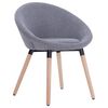 vidaXL Chaises &agrave; manger lot de 2 gris clair tissu