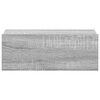 vidaXL Tables de chevet flottantes 2 pcs Sonoma gris 40x30x15 cm