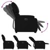vidaXL Fauteuil inclinable &eacute;lectrique noir similicuir