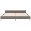 vidaXL Cadre de lit sans matelas gris fonc&eacute; 180x200 cm tissu